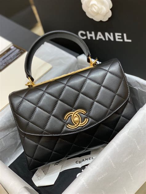 chanel flap bag with handle